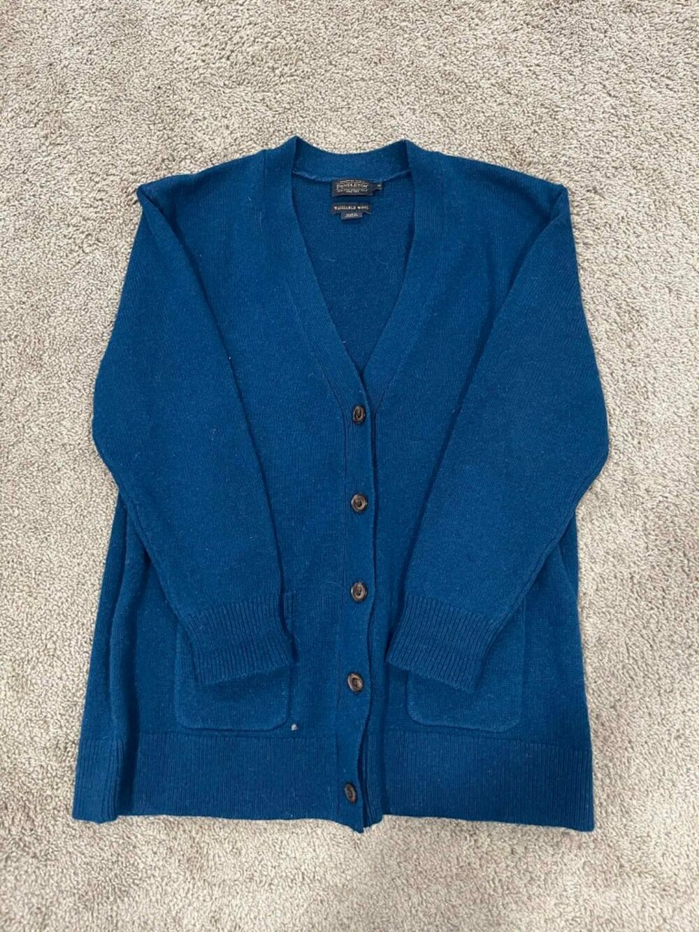Vintage Pendleton Wool Knit Cardigan Size M